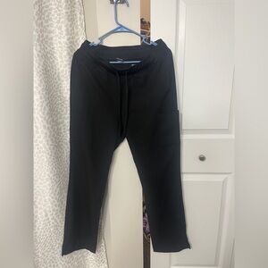 Black Scrub Jogger Pants with Drawstring